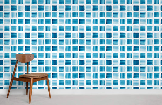 Fresque murale de papier peint effet carrelage ombré - Le meilleur Papier peint panoramique Sur mesure