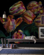 Fresque murale de tulipes tombantes - Vignette | Mr Papier Peint