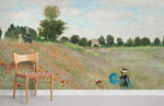 Fresque murale du champ de coquelicots près d'Argenteuil - Vignette | Mr Papier Peint