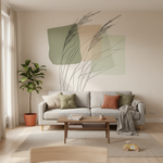 Illustration minimaliste de l'herbe pampa avec des tons doux - Vignette | Mr Papier Peint