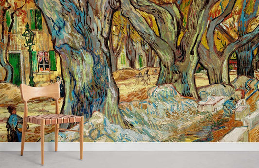 Le Mural de Papier Peint des Réparateurs de Routes - Le meilleur Papier peint panoramique Sur mesure