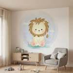 Décor mural lionceau rêveur pour un coin lecture empreint de douceur - Vignette | Mr Papier Peint