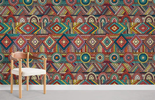 Motif de Broderie II Papier Peint Mural - Le meilleur Papier peint panoramique Sur mesure
