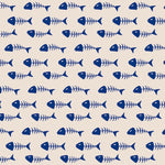 Motif d'os de poisson sur fond beige - Vignette | Mr Papier Peint