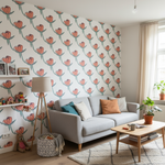 Motif  fleurs Tulipes illustration de simplicité moderne - Vignette | Mr Papier Peint