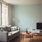 motif géométrique abstrait chevron vert - Vignette | Mr Papier Peint