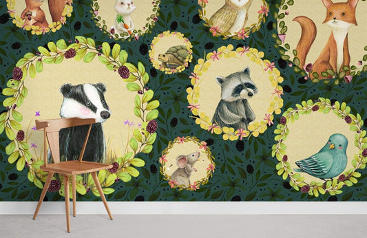 Mural de Portraits d’Animaux en Papier Peint - Le meilleur Papier peint panoramique Sur mesure