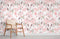 Murale de papier peint à motif floral rose - Le meilleur Papier peint panoramique Sur mesure