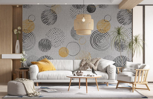 Murale de papier peint à motifs en spirales - Le meilleur Papier peint panoramique Sur mesure