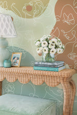 Papier peint panoramique blocs colorés Visages et formes en harmonie - Vignette | Mr Papier Peint