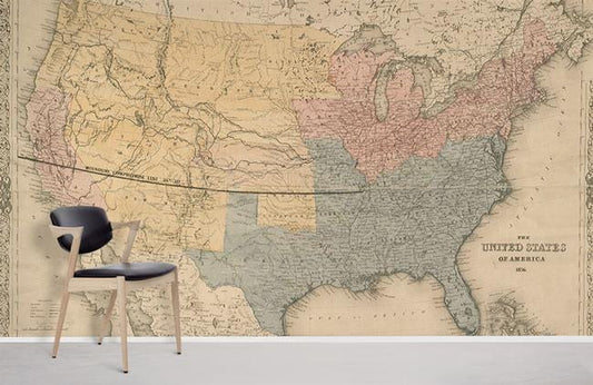 Murale de papier peint des États-Unis - Le meilleur Papier peint panoramique Sur mesure