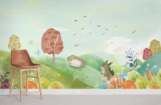 Murale de papier peint du sommet verdoyant - Le meilleur Papier peint panoramique Sur mesure
