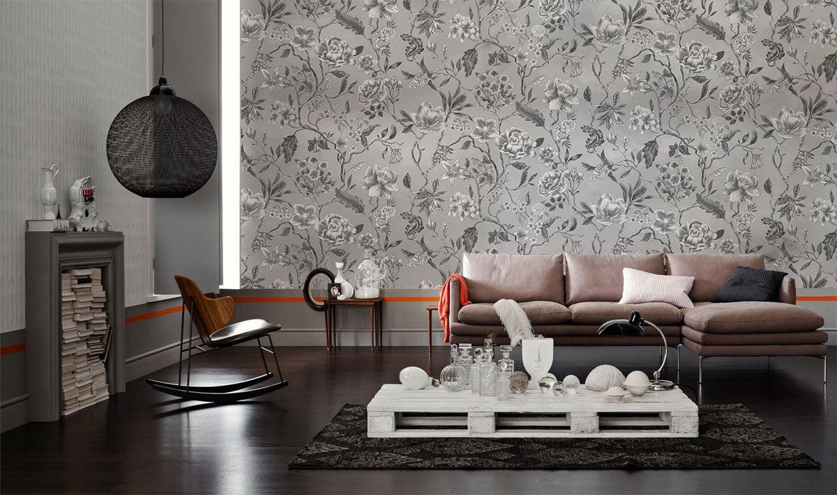 Murale de Papier Peint « Fleur Aquarelle III » - Le meilleur Papier peint panoramique Sur mesure