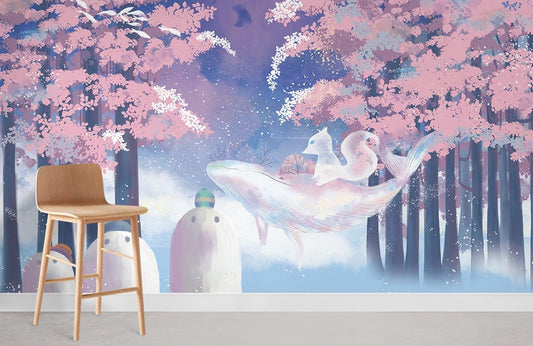 Murale de papier peint de forêt virtuelle - Le meilleur Papier peint panoramique Sur mesure