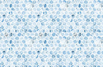 Murale de Papier Peint Hexagone Bleu - Vignette | Mr Papier Peint