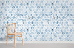 Murale de Papier Peint Hexagone Bleu - Vignette | Mr Papier Peint