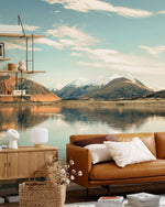 Murale de Papier Peint Lac sous Montagne - Vignette | Mr Papier Peint