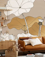 Murale de papier peint «Lotus pastel» - Vignette | Mr Papier Peint