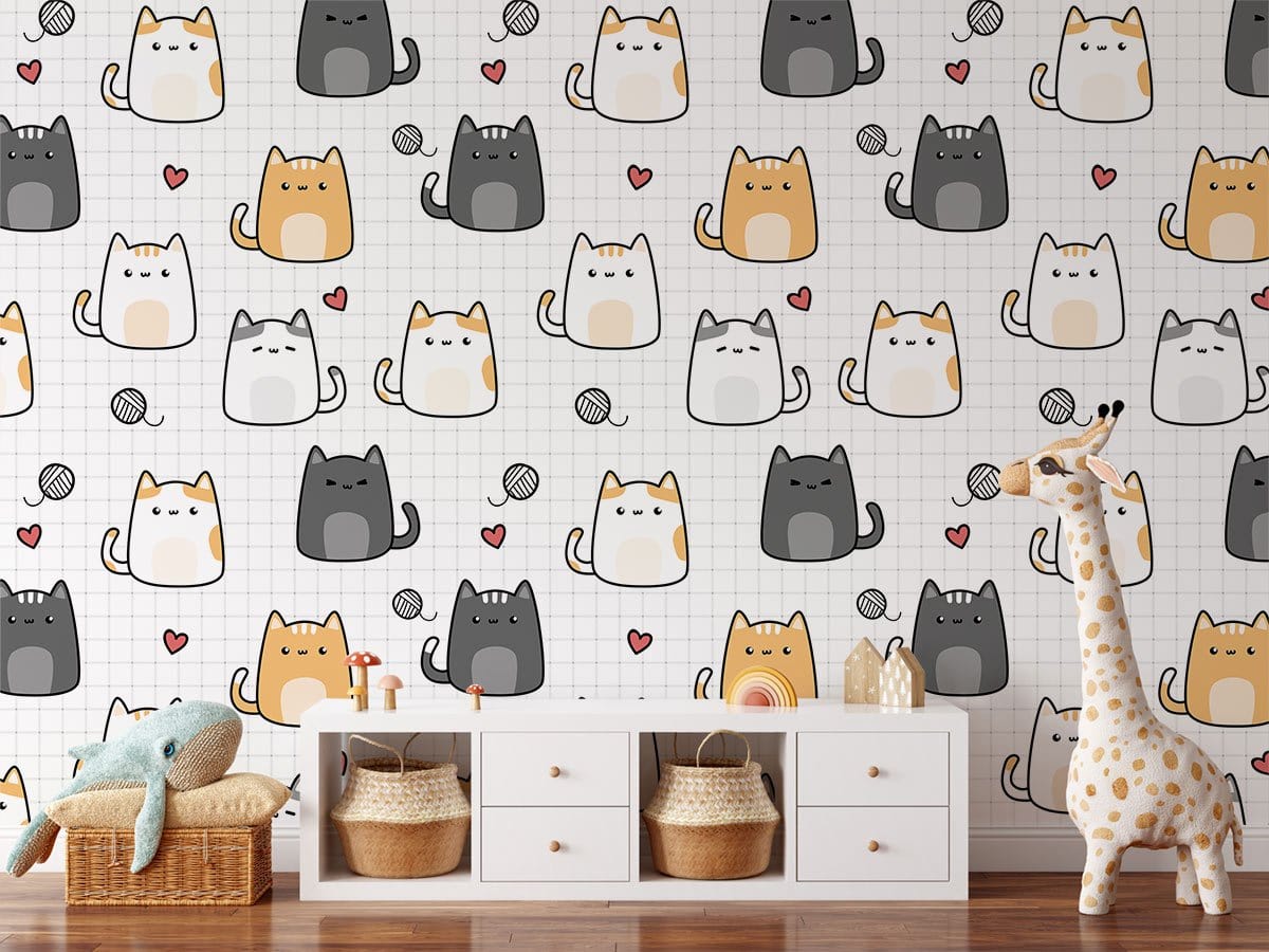 Murale de papier peint pour amateurs de chats - Le meilleur Papier peint panoramique Sur mesure