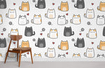 Murale de papier peint pour amateurs de chats - Vignette | Mr Papier Peint