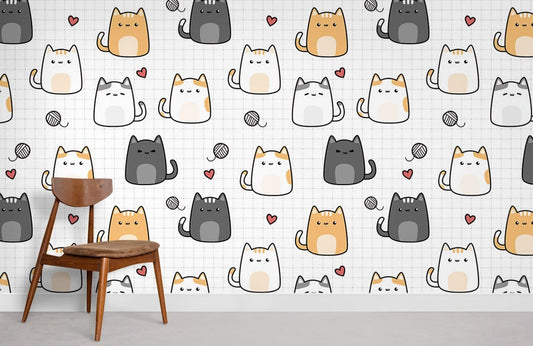 Murale de papier peint pour amateurs de chats - Le meilleur Papier peint panoramique Sur mesure