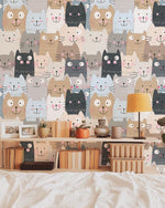 Murale de papier peint Public de Chats - Vignette | Mr Papier Peint