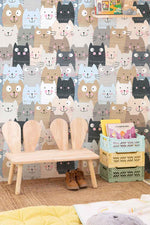 Murale de papier peint Public de Chats - Vignette | Mr Papier Peint