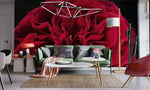 Élégance florale avec le papier peint panoramique Rosier Tess - Vignette | Mr Papier Peint