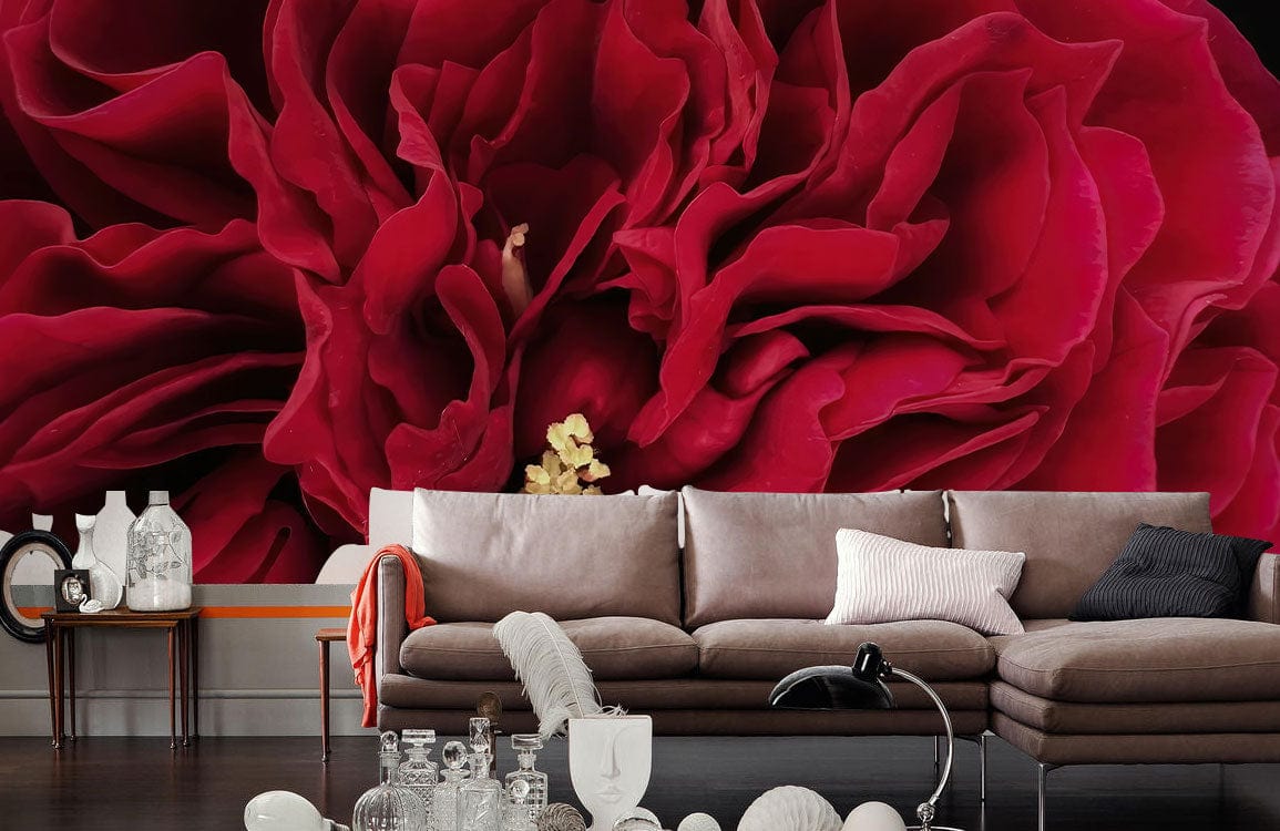 Canapé sectionnel moderne avec chaise longue, tissu taupe, idéal avec papier peint rosier Tess
