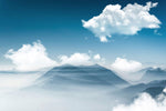 Papier Peint Sommet Flottant Nuages et Montagnes Majestueux - Vignette | Mr Papier Peint