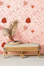 Éclat moderne avec Papier Peint Terrazzo Orange et design unique - Vignette | Mr Papier Peint