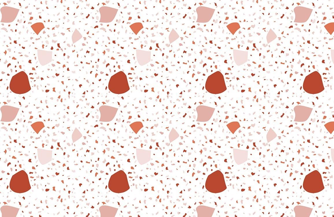 Murale de Papier Peint Terrazzo Orange II - Le meilleur Papier peint panoramique Sur mesure