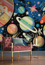 Papier peint Tour des Étoiles éclat cosmique pour chambre d’enfant - Vignette | Mr Papier Peint