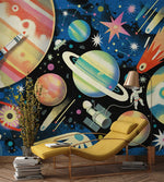 Papier peint Tour des Étoiles éclat cosmique pour chambre d’enfant - Vignette | Mr Papier Peint