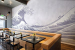 Papier peint vagues bleu pastel sérénité murale pour intérieur élégant - Vignette | Mr Papier Peint