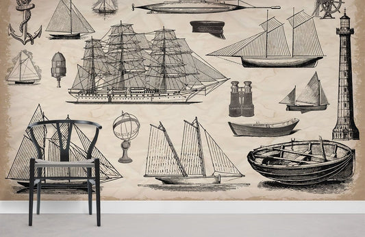 Murale de papier peint de voiliers - Le meilleur Papier peint panoramique Sur mesure