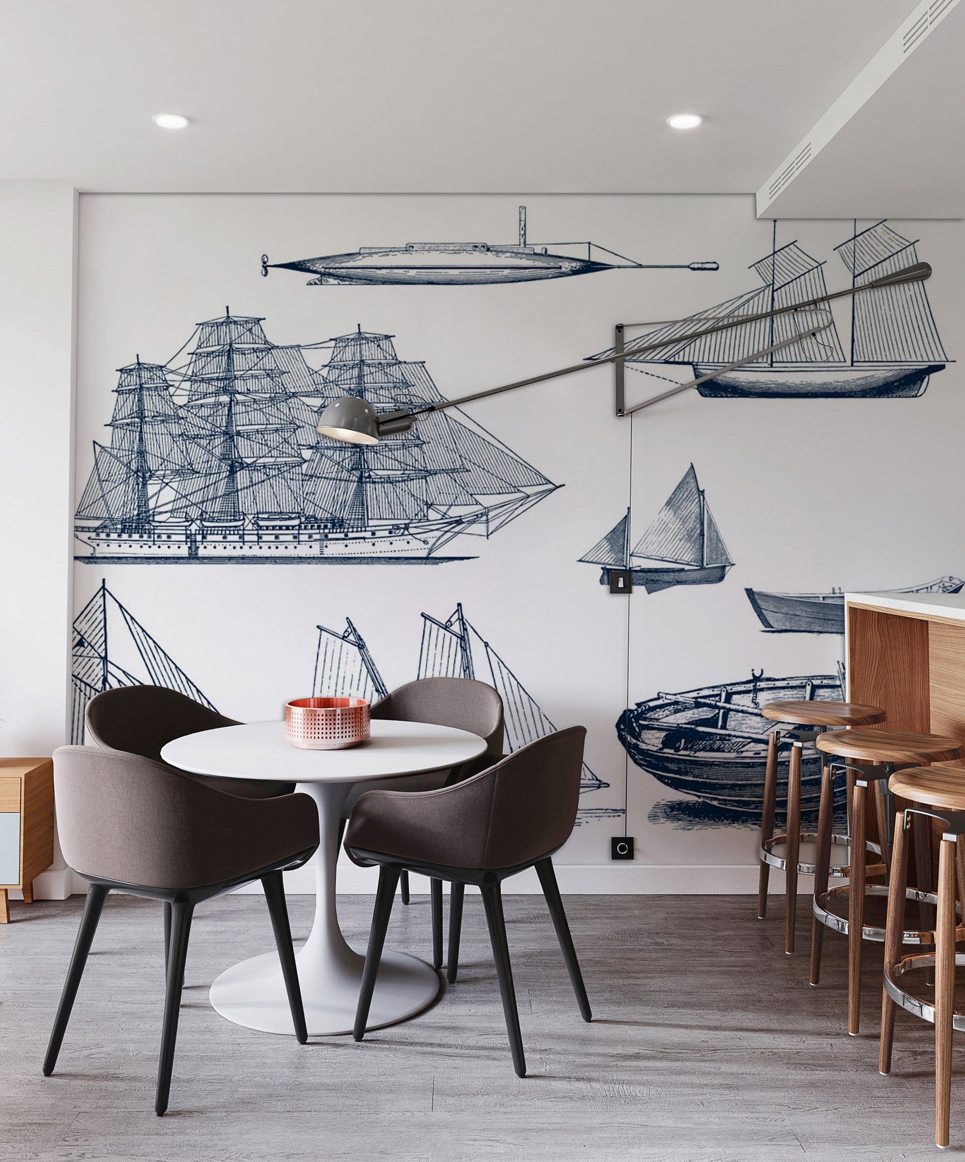 Murale de Voilier pour Papier Peint - Le meilleur Papier peint panoramique Sur mesure