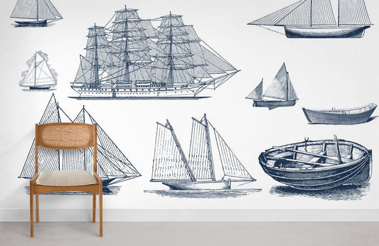 Murale de Voilier pour Papier Peint - Le meilleur Papier peint panoramique Sur mesure
