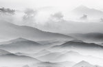 Papier peint panoramique Brouillard cachant la Montagne Mystique - Vignette | Mr Papier Peint