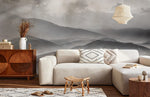 Papier peint panoramique Brouillard cachant la Montagne Mystique - Vignette | Mr Papier Peint