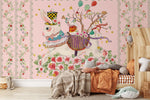 Murale Lapins & Fleurs pour papier peint - Vignette | Mr Papier Peint