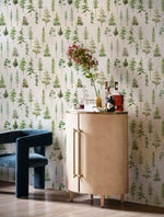 Murale mini forêt aquarelle sérénité et nature pour vos murs - Vignette | Mr Papier Peint