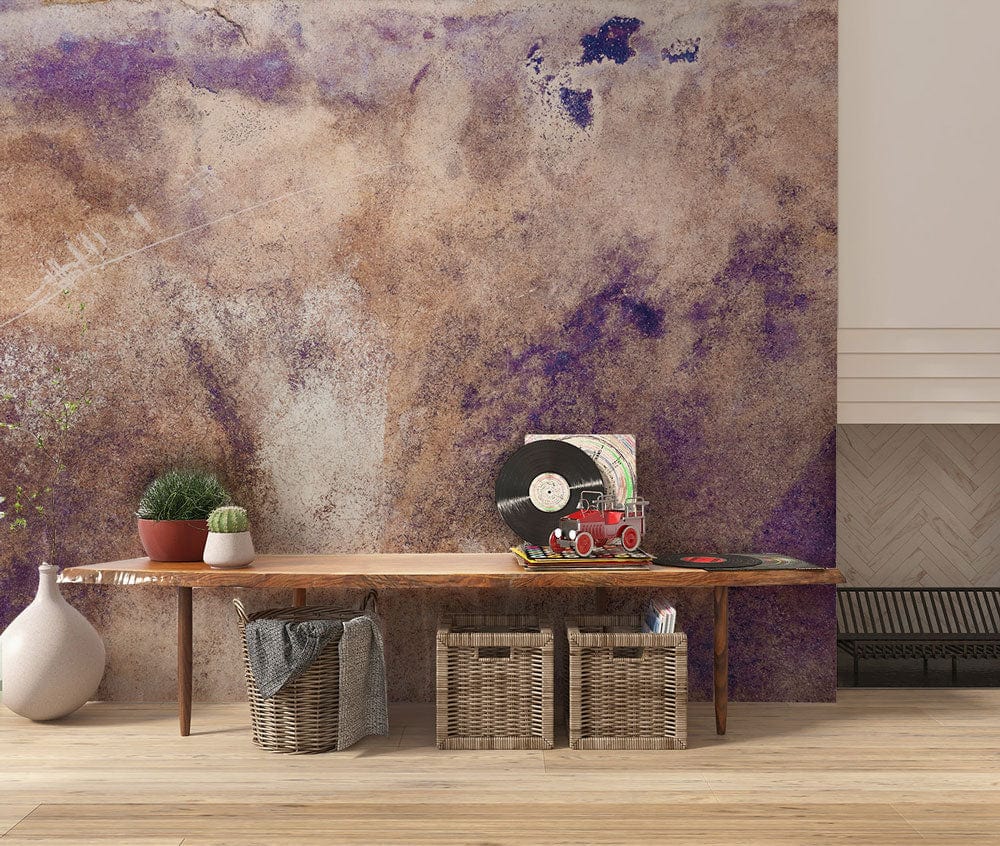 Murale mystérieuse avec textures et motifs abstraits pour papier peint panoramique