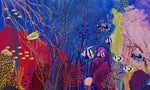 Murale Papier Peint Fond Océan Bleu Évasion Panoramique - Vignette | Mr Papier Peint