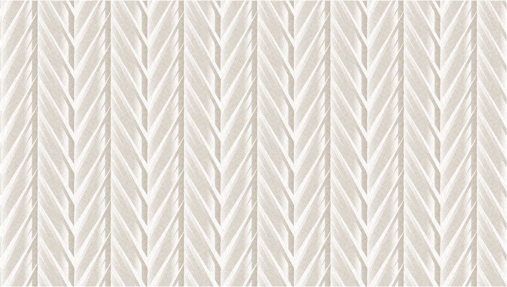 Papier peint chevron beige et blanc pour murale texturée Arista en papier peint