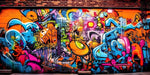 Murale Urbaine Colorée - Street Art AI Vibrant - Vignette | Mr Papier Peint