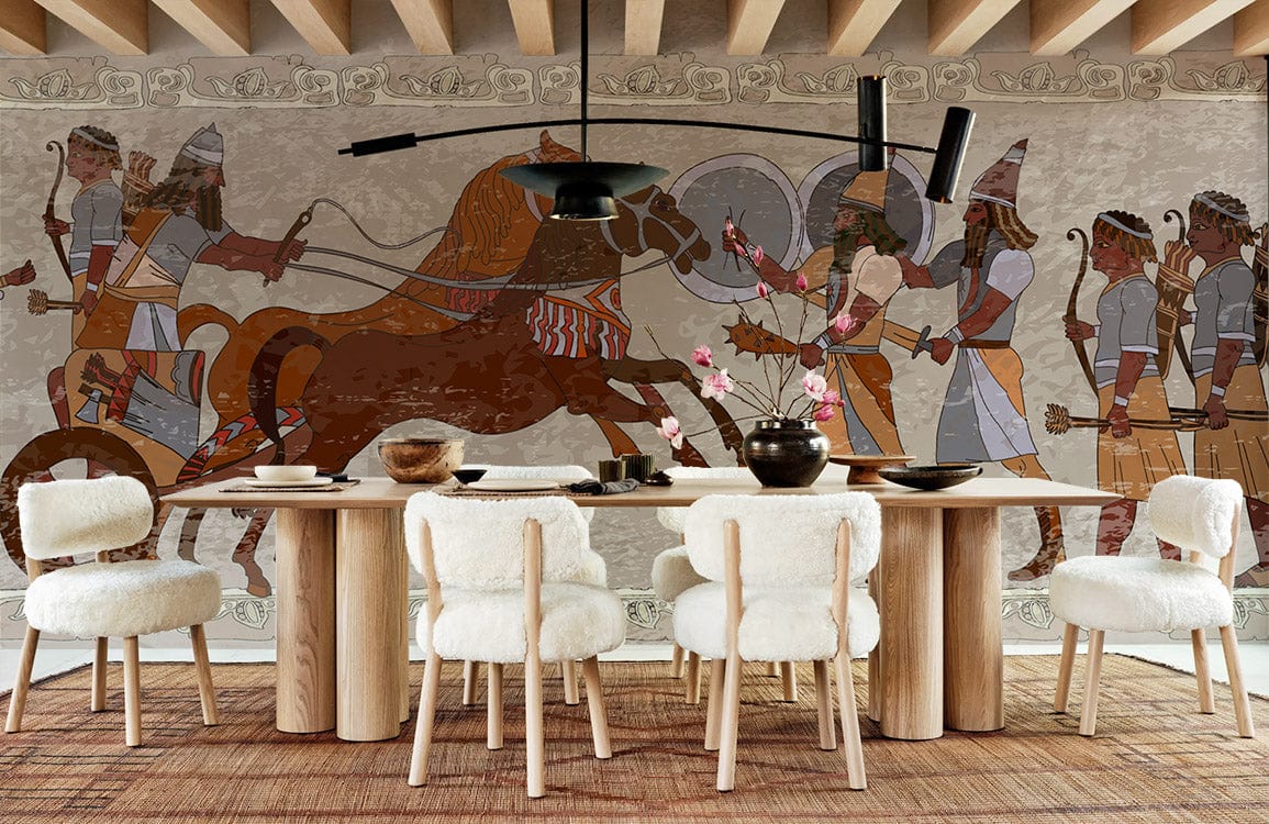 Négociation des soldats - Papier peint mural - Le meilleur Papier peint panoramique Sur mesure