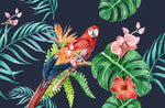 Papier Peint Aquarelle Tropicale - Fleurs Exotiques - Vignette | Mr Papier Peint