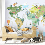 Papier peint carte du monde pour chambre d'enfants - Vignette | Mr Papier Peint