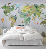 Papier peint carte du monde pour chambre d'enfants - Vignette | Mr Papier Peint